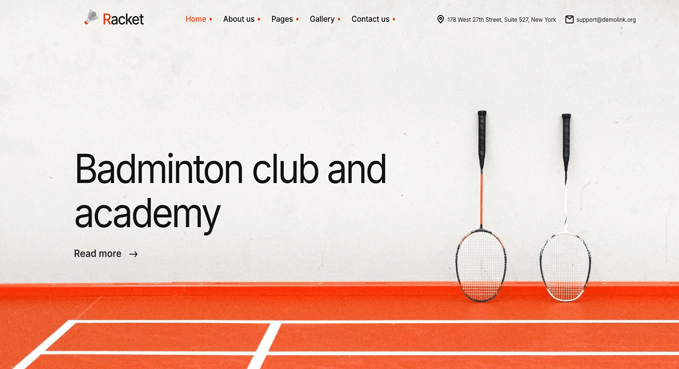 Beispiele für Vereinswebseite